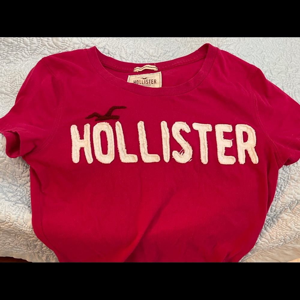 VINTAGE Hollister T shirt large ( teen, young women ) red